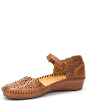 Pikolinos Puerto Vallarta Leather Mary Jane Wedge Flats