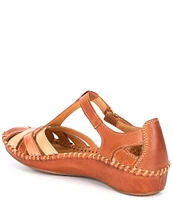 Pikolinos Puerto Vallarta Leather T-Strap Sandals