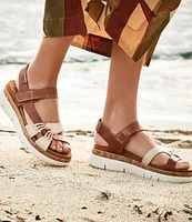 Pikolinos Palma Leather Platform Sandals