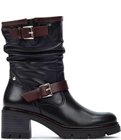 Pikolinos Soria Leather Slouch Biker Boots