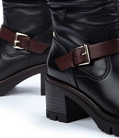 Pikolinos Soria Leather Slouch Biker Boots