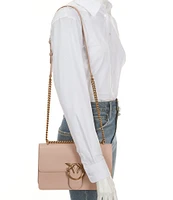 PINKO Love One Classic Chevron Convertible Shoulder / Crossbody Bag