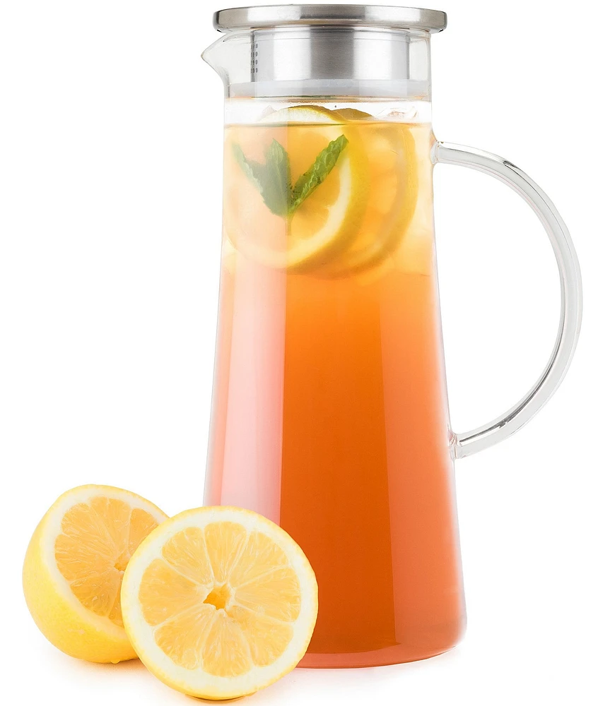 Pinky Up Charlie Glass Iced Tea Carafe