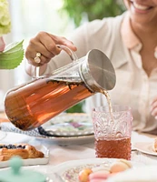 Pinky Up Charlie Glass Iced Tea Carafe