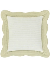 Piper & Wright Amherst Channel Quilted Stitch Reversible Square Pillow