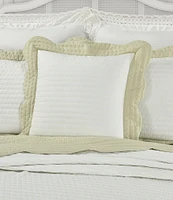 Piper & Wright Amherst Channel Quilted Stitch Reversible Square Pillow