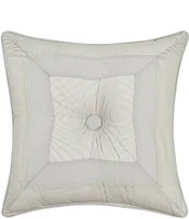 Piper & Wright Clarice Button-Tufted Framed Reversible Square Pillow