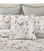 Piper & Wright Clarice Floral Patterned Reversible Square Pillow