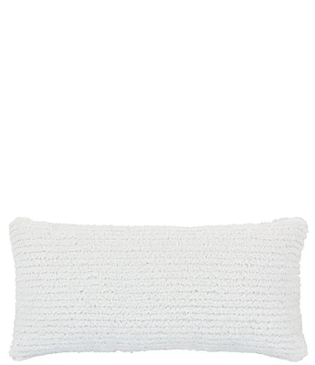 Piper & Wright Lillian Collection Engineered All -Over Jacquard Striped Boudoir Decorative Reversible Pillow