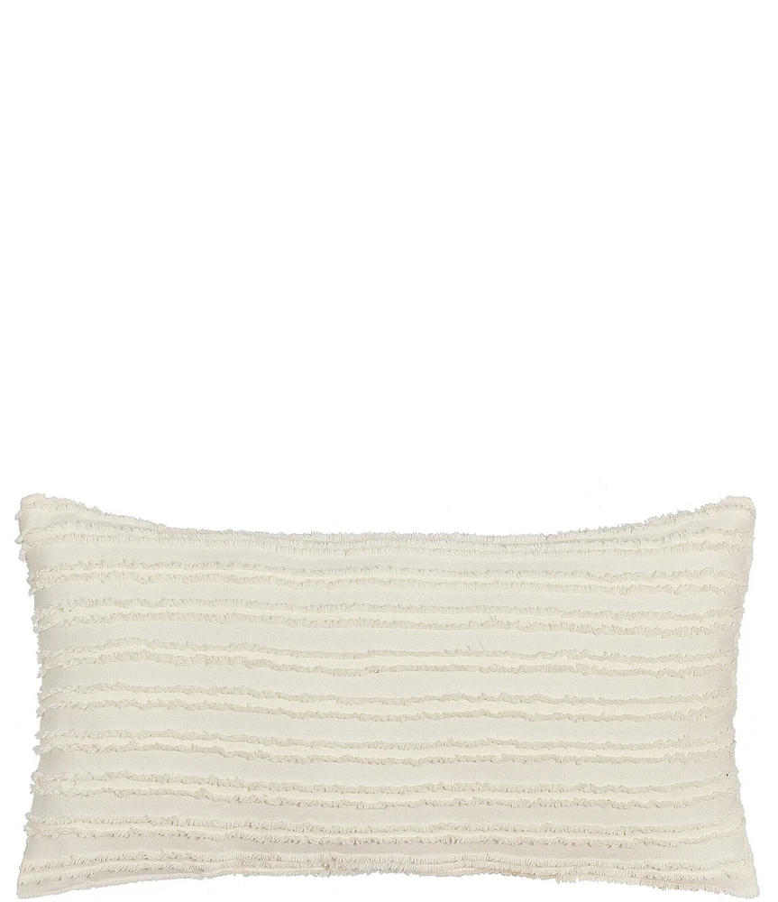 Piper & Wright Lillian Engineered All-Over Jacquard Striped Boudoir Decorative Pillow