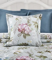 Piper & Wright Sara Collection Floral Cotton Decorative Square Pillow