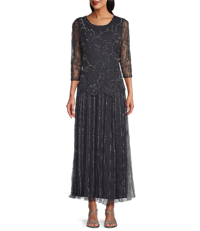 pisarro beaded dress vintage stenay silk beaded cocktail dress – Chrysalis main image 1