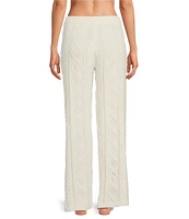 PJ Salvage Chenille Cable Knit Coordinating Sleep Pant