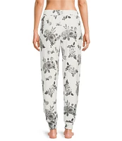 PJ Salvage Feeling Loved Floral Peachy Knit Coordinating Sleep Jogger