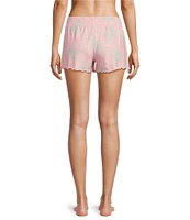 PJ Salvage Peachy Jersey Knit Star Print Coordinating Sleep Shorts