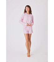 PJ Salvage Peachy Jersey Knit Star Print Coordinating Sleep Shorts
