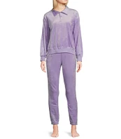 PJ Salvage Solid Silky Velour Coordinating Lounge Jogger