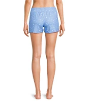 PJ Salvage Star Print Peachy Knit Coordinating Sleep Short