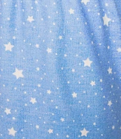 PJ Salvage Star Print Peachy Knit Coordinating Sleep Short