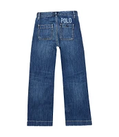 Polo Ralph Lauren Little Girls 2T-6X Logo Wide-Leg Boyfriend Jeans