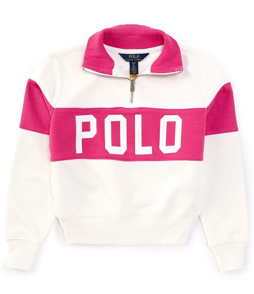 Polo Ralph Lauren Big Girls 7-16 Long Sleeve Logo-Detailed French Terry Pullover