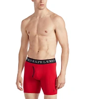 Polo Ralph Lauren 4D Flex Cooling Microfiber 6#double; Long Leg Boxer Brief 3-Pack