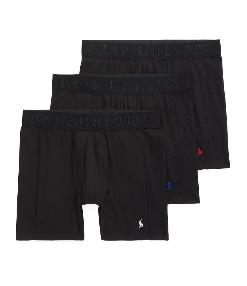 Polo Ralph Lauren 4D Flex Max Side Panel Boxer Briefs 3-Pack