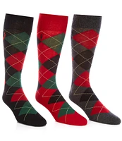 Polo Ralph Lauren Assorted Argyle Dress Socks 3-Pack