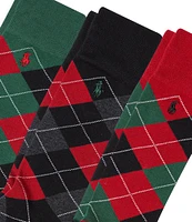 Polo Ralph Lauren Assorted Argyle Dress Socks 3-Pack