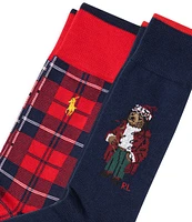 Polo Ralph Lauren Artic Holiday Bear Socks 2-Pack