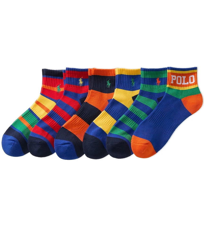 Polo Ralph Lauren Assorted Quarter Socks 6-Pack