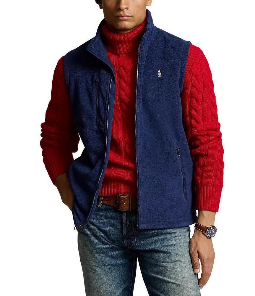 Polo Ralph Lauren Big & Tall Brushed Fleece Full-Zip Vest