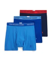 Polo Ralph Lauren Big & Tall Classic Fit Cotton Boxer Briefs 3-Pack