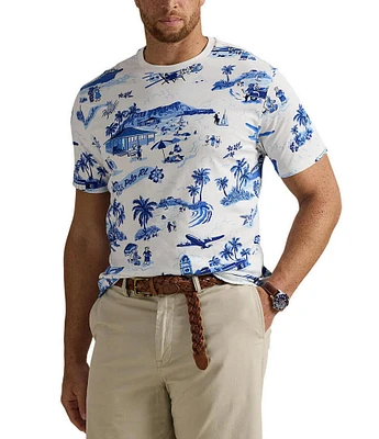 Polo Ralph Lauren Big & Tall Classic Fit Island Print Polo Bear Jersey Short Sleeve T-Shirt