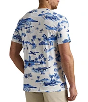 Polo Ralph Lauren Big & Tall Classic Fit Island Print Polo Bear Jersey Short Sleeve T-Shirt