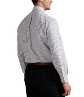Polo Ralph Lauren Big & Tall Classic Fit Performance Stretch Plaid Check Oxford Long Sleeve Woven Shirt
