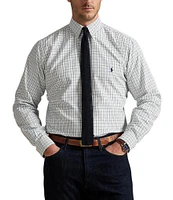 Polo Ralph Lauren Big & Tall Classic Fit Performance Stretch Plaid Check Oxford Long Sleeve Woven Shirt