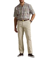 Polo Ralph Lauren Big & Tall Classic Fit Plaid Oxford Short Sleeve Woven Camp Shirt