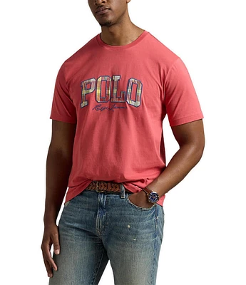 Polo Ralph Lauren Big & Tall Classic-Fit Short Sleeve Plaid-Logo Jersey T-Shirt