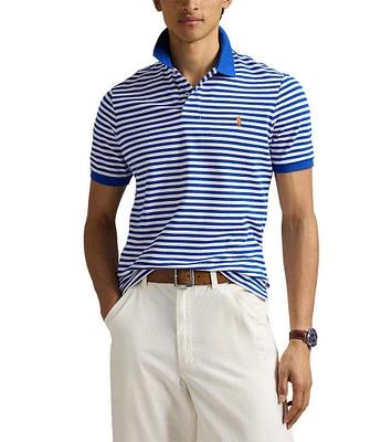 Polo Ralph Lauren Big & Tall Classic Fit Stripe Mesh Short Sleeve Polo Shirt