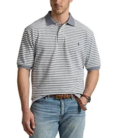 Polo Ralph Lauren Big & Tall Classic Fit Striped Oxford Mesh Short Sleeve Polo Shirt