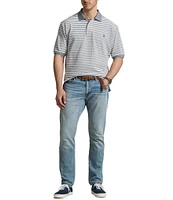 Polo Ralph Lauren Big & Tall Classic Fit Striped Oxford Mesh Short Sleeve Polo Shirt