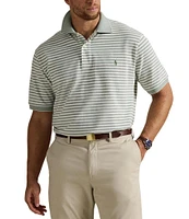 Polo Ralph Lauren Big & Tall Classic Fit Striped Oxford Mesh Short Sleeve Polo Shirt