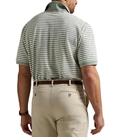 Polo Ralph Lauren Big & Tall Classic Fit Striped Oxford Mesh Short Sleeve Polo Shirt