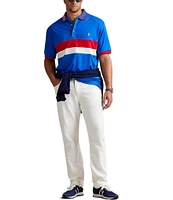 Polo Ralph Lauren Big & Tall Classic Fit Racing Striped Soft Cotton Short Sleeve Polo Shirt