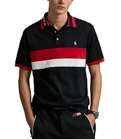 Polo Ralph Lauren Big & Tall Classic Fit Racing Striped Soft Cotton Short Sleeve Polo Shirt