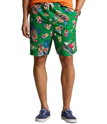 Polo Ralph Lauren Big & Tall Classic Fit Traveler Polo Bear 6.5#double; Inseam And 7.5#double; Inseam Swim Trunks