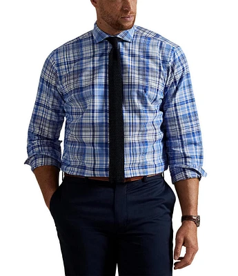 Polo Ralph Lauren Big & Tall Classic Multi Fit Plaid Oxford Long Sleeve Woven Shirt