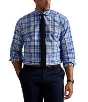 Polo Ralph Lauren Big & Tall Classic Multi Fit Plaid Oxford Long Sleeve Woven Shirt
