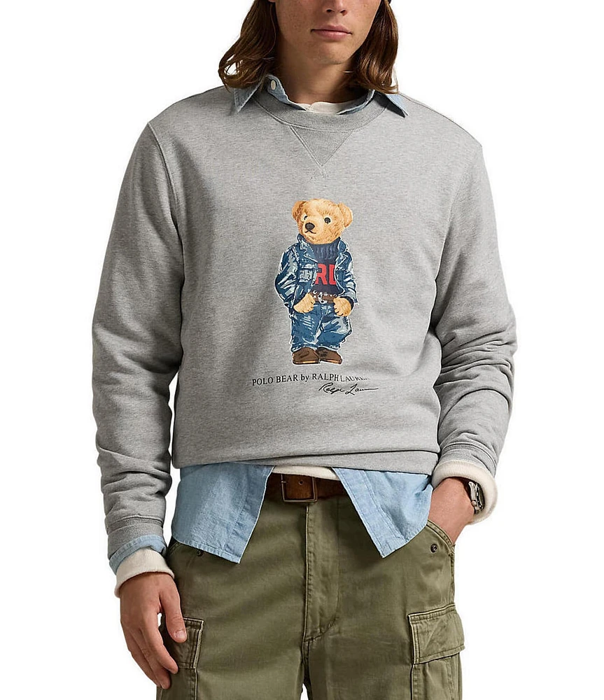 Polo Ralph Lauren Big & Tall Denim Bear Fleece Sweatshirt